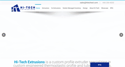 Desktop Screenshot of hitechextrusions.com